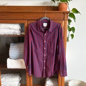 American Eagle Outfitters Red and Blue Checkered Shirt